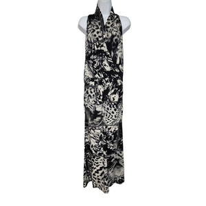 Orna Farho Paris Printed Stretchy Maxi Dress 40